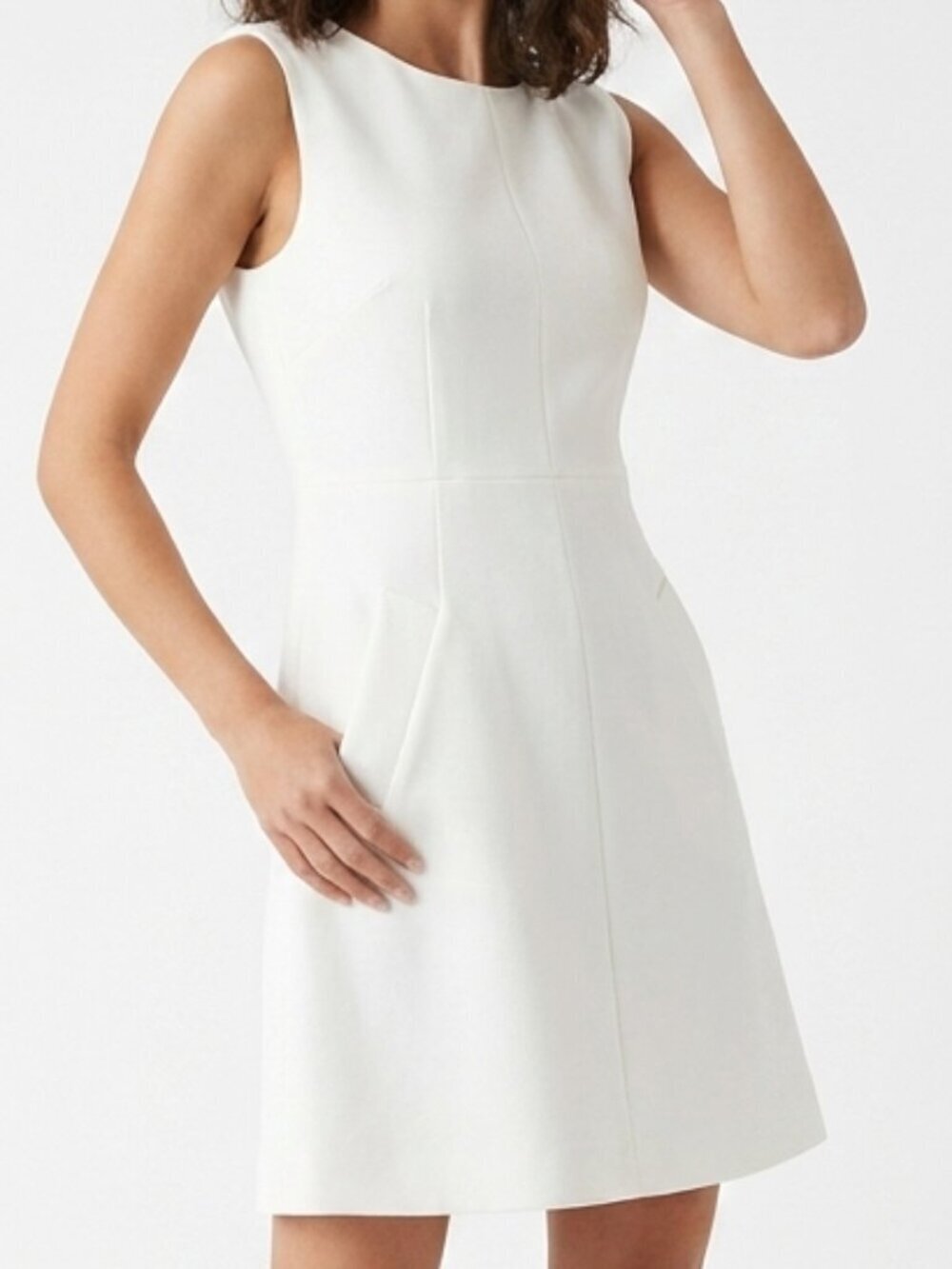 DVF Diane Von Furstenberg Carpreena Mini Shift Dress White Sz 2